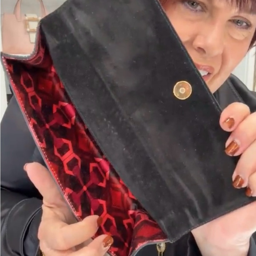 Gucci Black Patent Leather Clutch with Silver Buckle - Picture 12 of 13